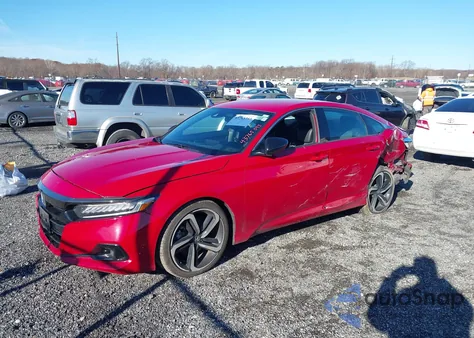 2021 Honda Accord Sport from USA, damaged, VIN 1HGCV1F33MA066694